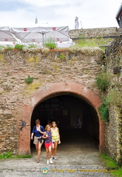 Marksburg - vaulted tunnel to the Drawbridge Gate
